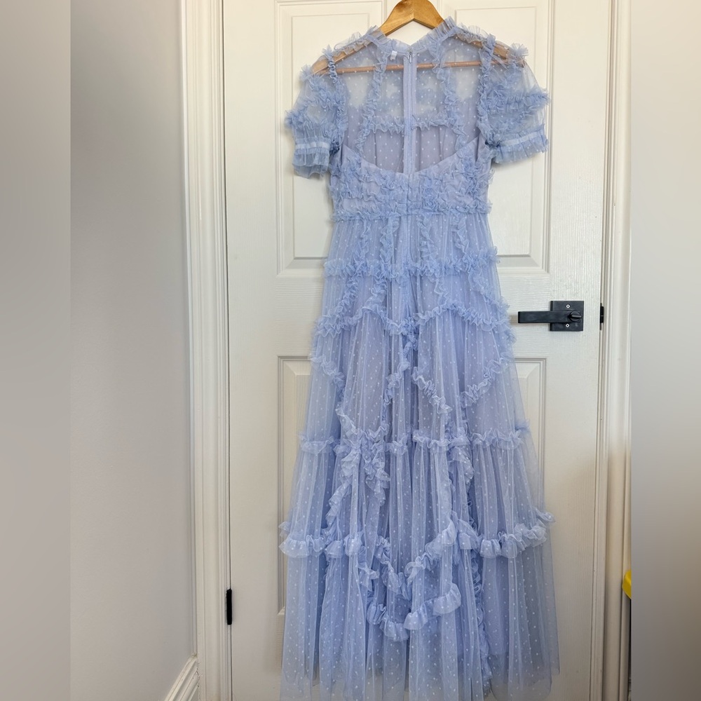 Elegant Blue Kids Dress - Picture 2 of 4